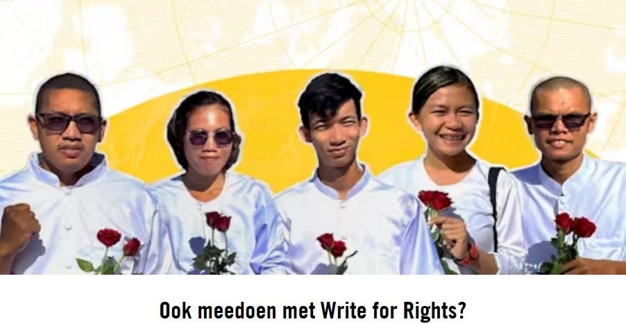 Amnesty – Write for Rights-schrijfdag